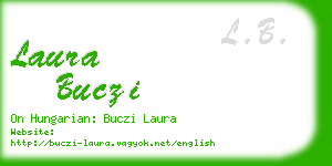 laura buczi business card